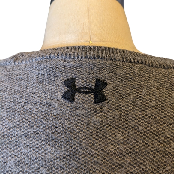 Under Armour Coldgear Merino Wool Sweater Gray Grey Men's Size Large - Picture 5 of 6